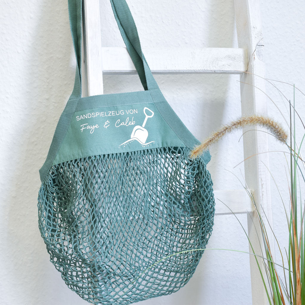 Delly 2er-Set Sandspielzeug-Taschen Aus Netz – Faltbar, Wasserdurchlässig, Für Strand & Garten