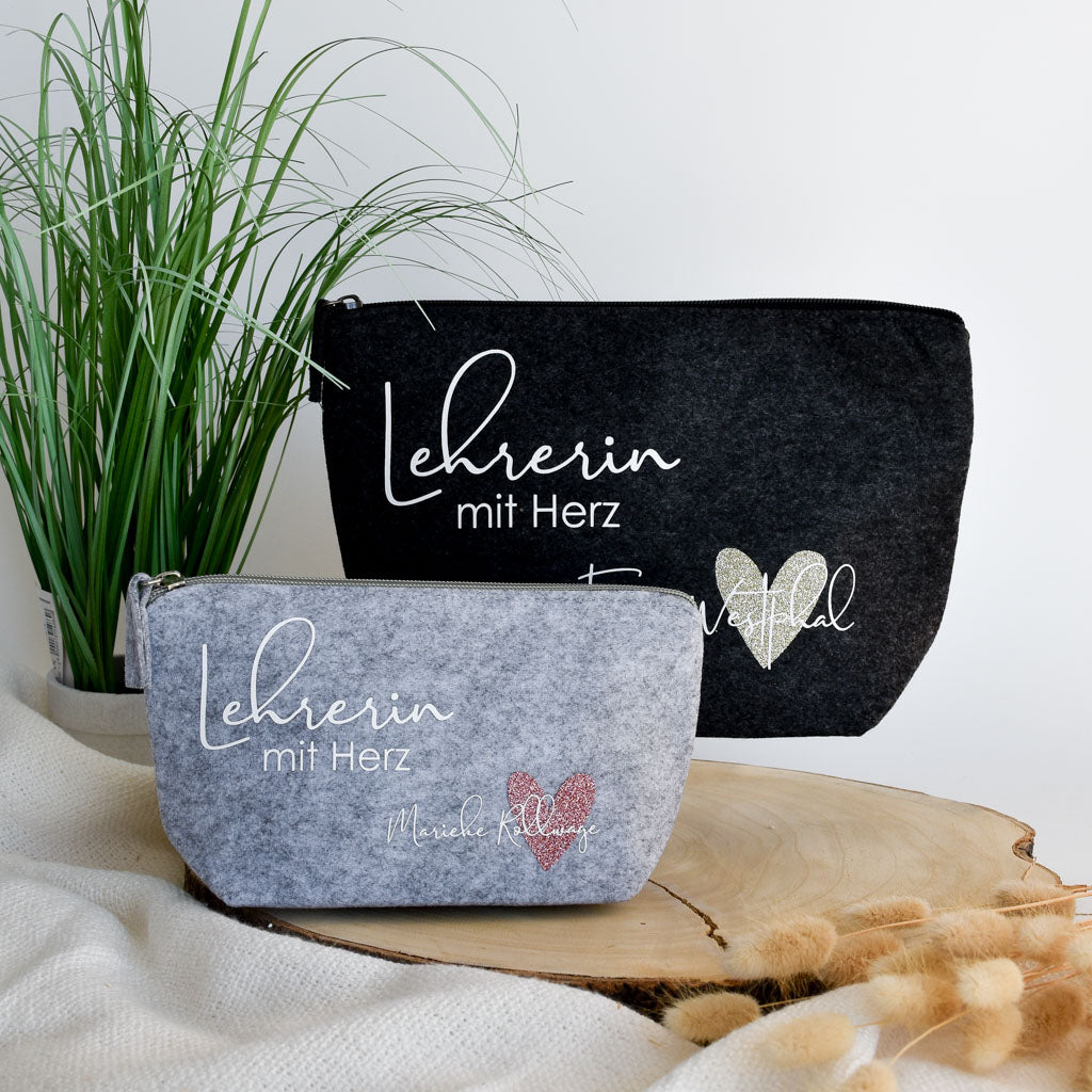 NeLi Tragetasche Für Lehrerin - Filztasche Mit Spruch Als Abschiedsgeschenk