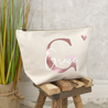 personalisierte Tasche aus Canvas-Baumwolle| Buchstabe und Namen - BeBonnie