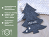 personalisierte Bestecktasche für den Weihnachtstisch | Sterne - BeBonnie