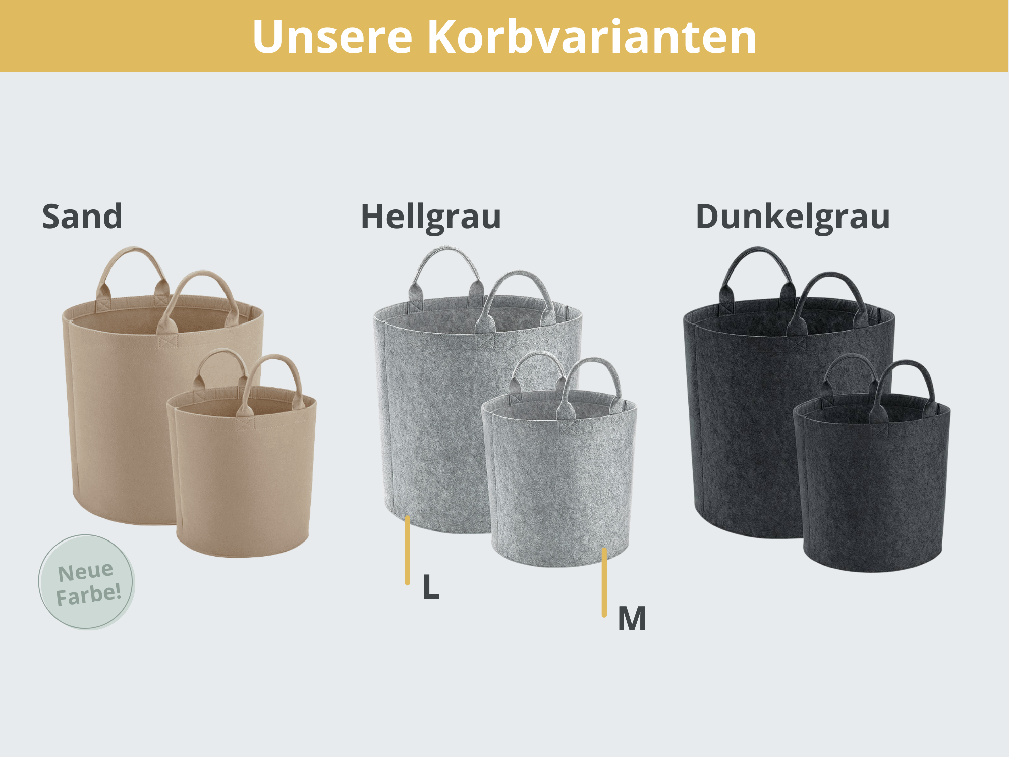 filzkörbe aufbewahrung Strickkorb mit Namen aus Filz | Aufbewahrung für Wolle
