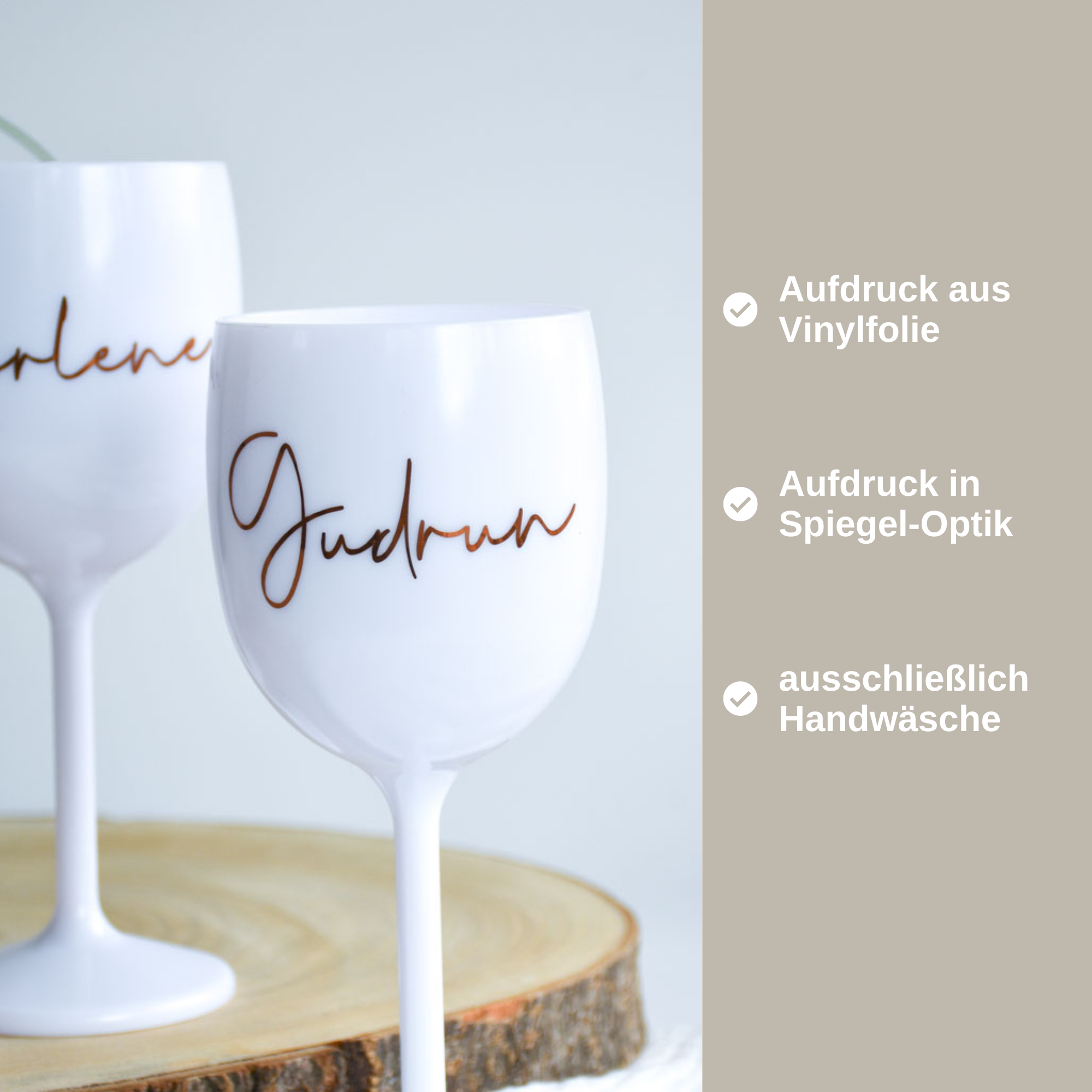 personalisiertes Weinglas zum JGA