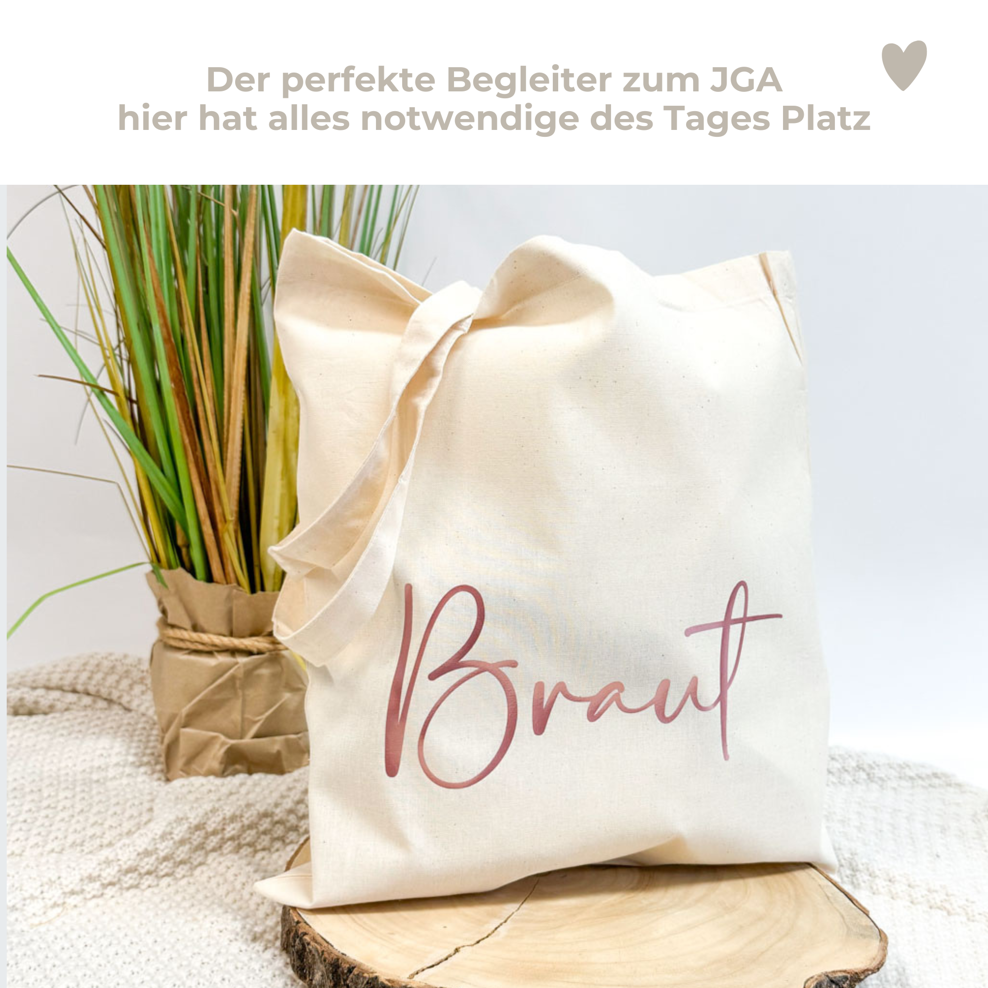 Personalisierte Beutel zum JGA | Braut & Team Braut