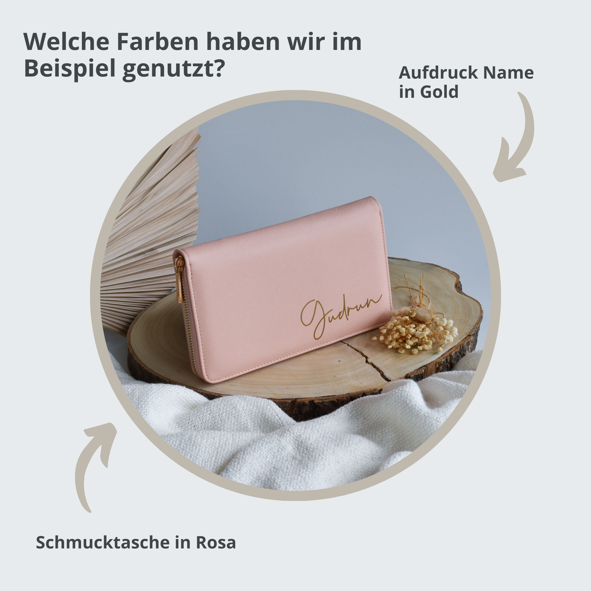 Personalisierte Schmucktasche