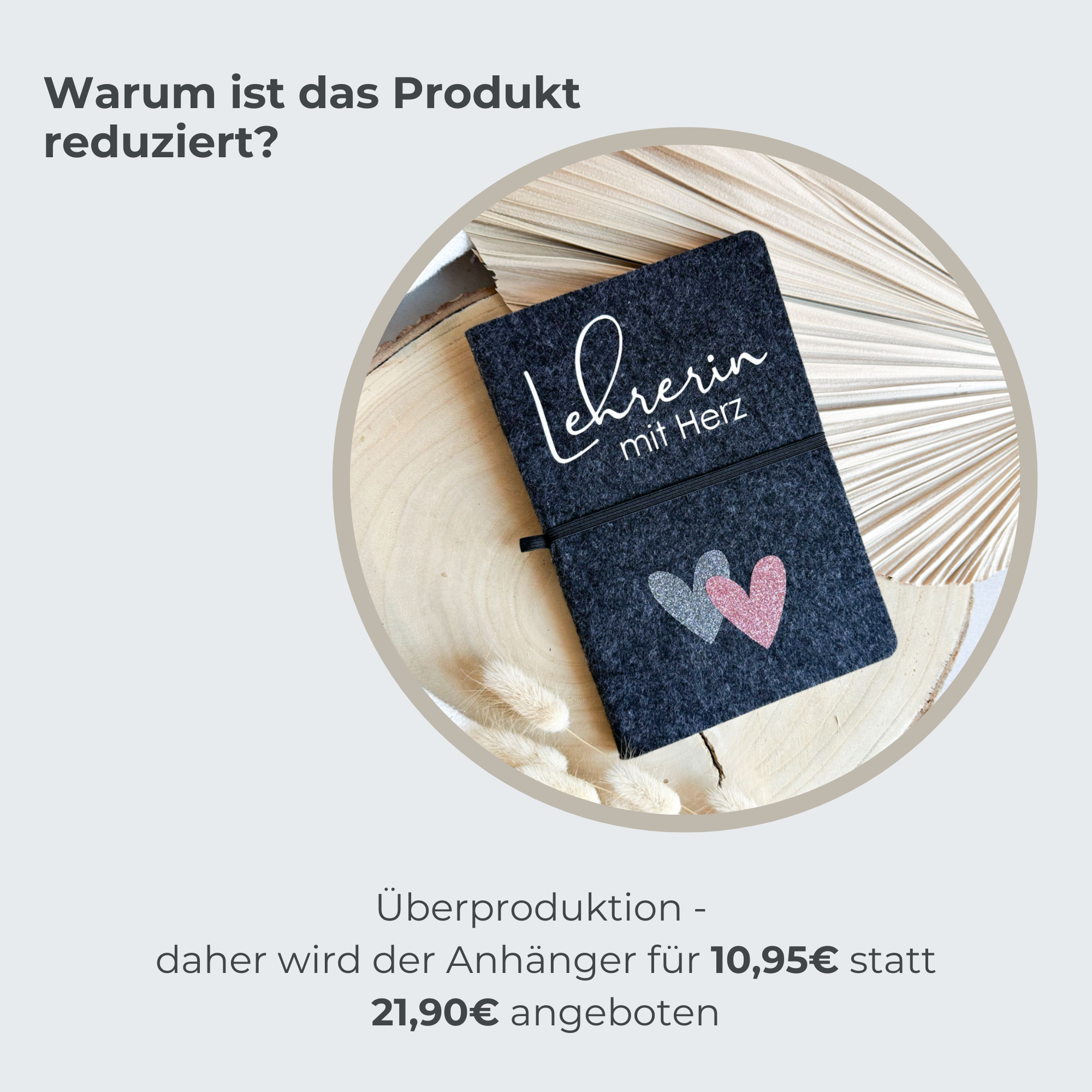AUSVERKAUF // Notizbuch "Lehrerin mit Herz"