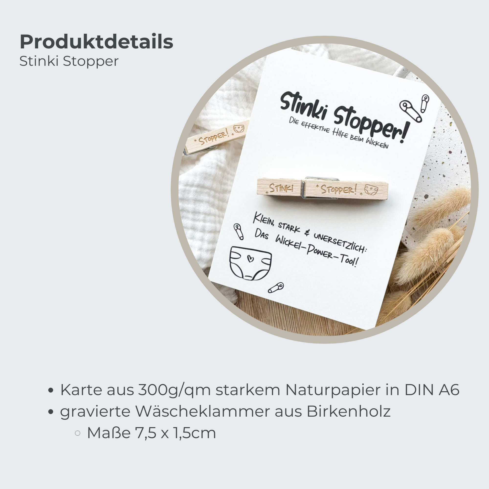 Entscheidungmünze & Stinki Stopper | Geschenk zur Geburt