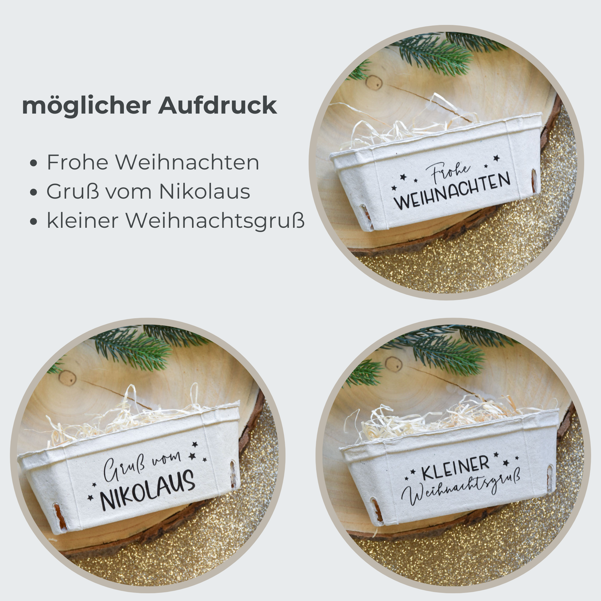 Geschenkverpackung zu Weihnachten | Geschenkschachtel