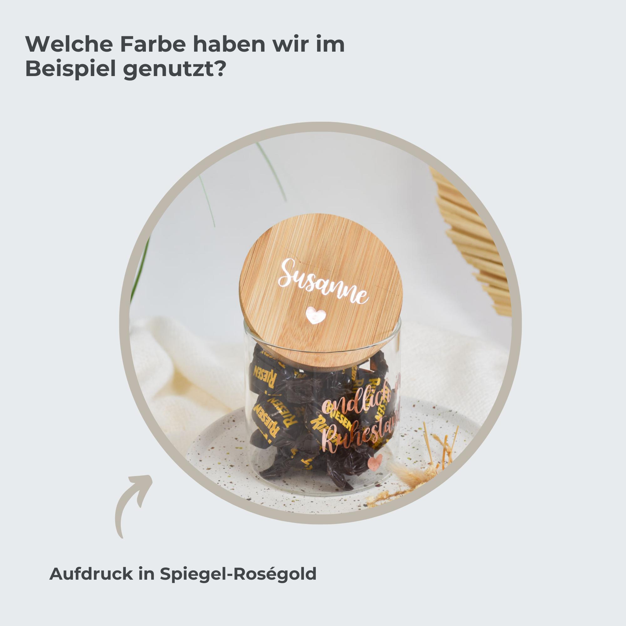 personalisiertes Geschenk zur Rente | Vorratsglas "endlich Rente"