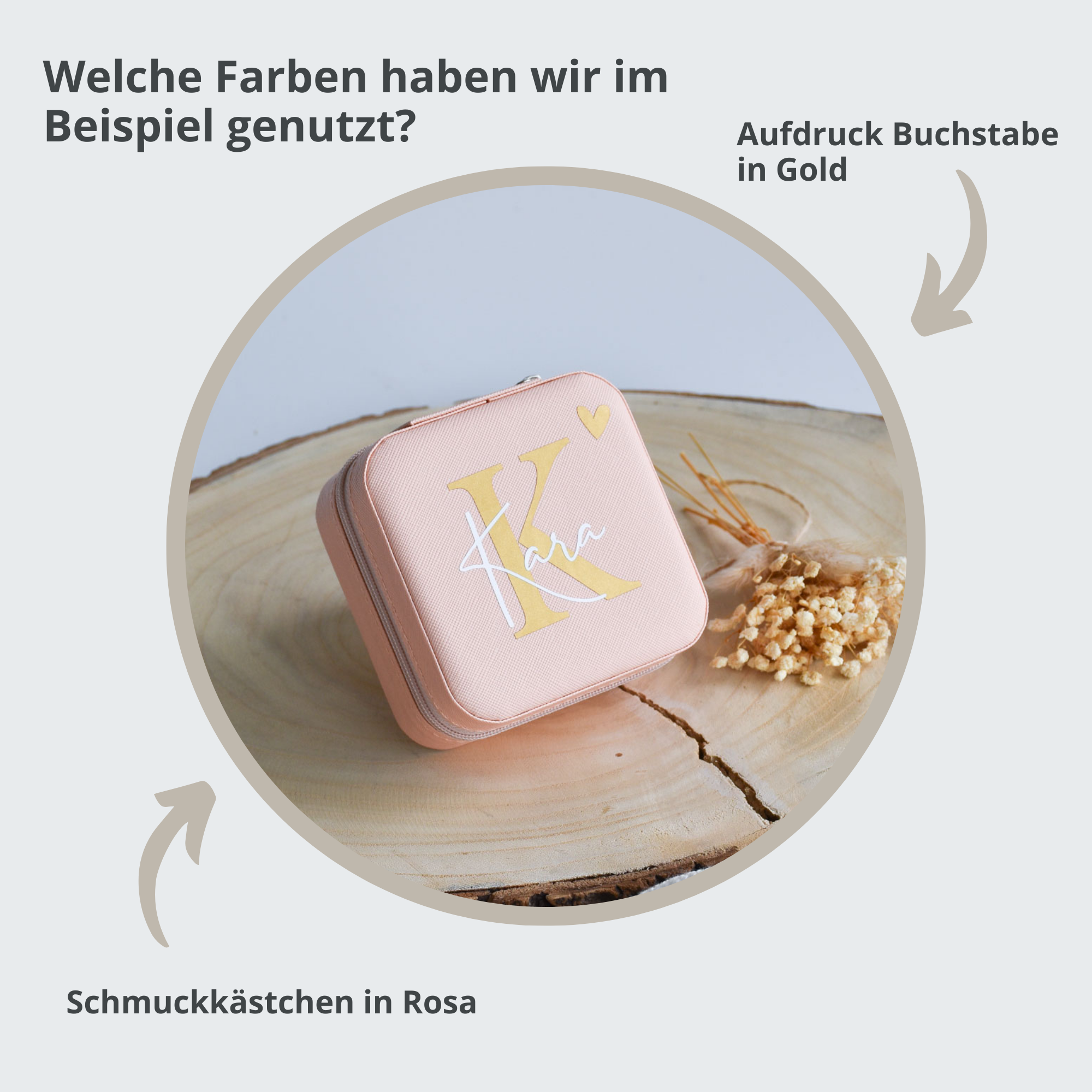 Schmuckkästchen mit Namen | Buchstabe und Namen