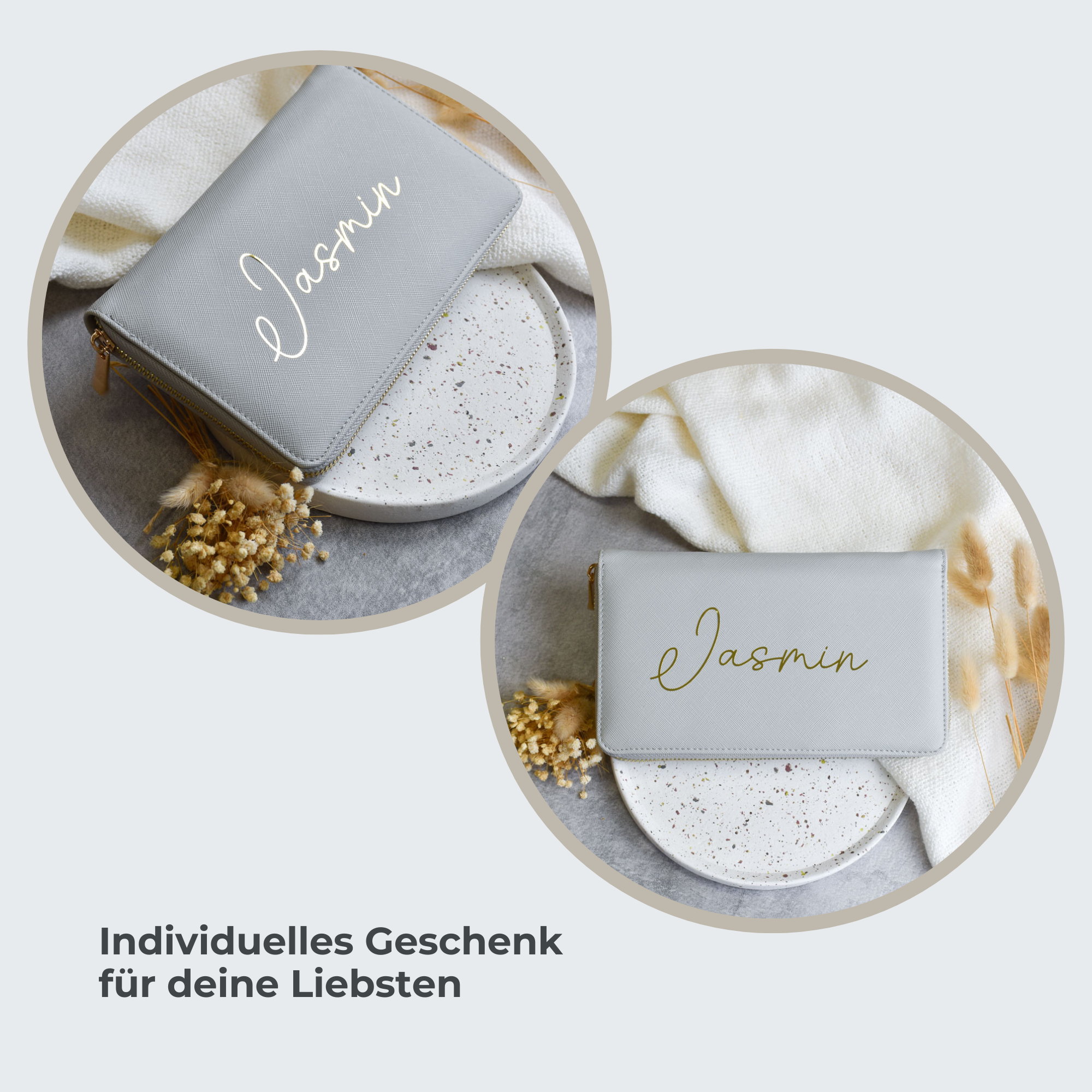 Personalisierte Schmucktasche | Schwungschrift