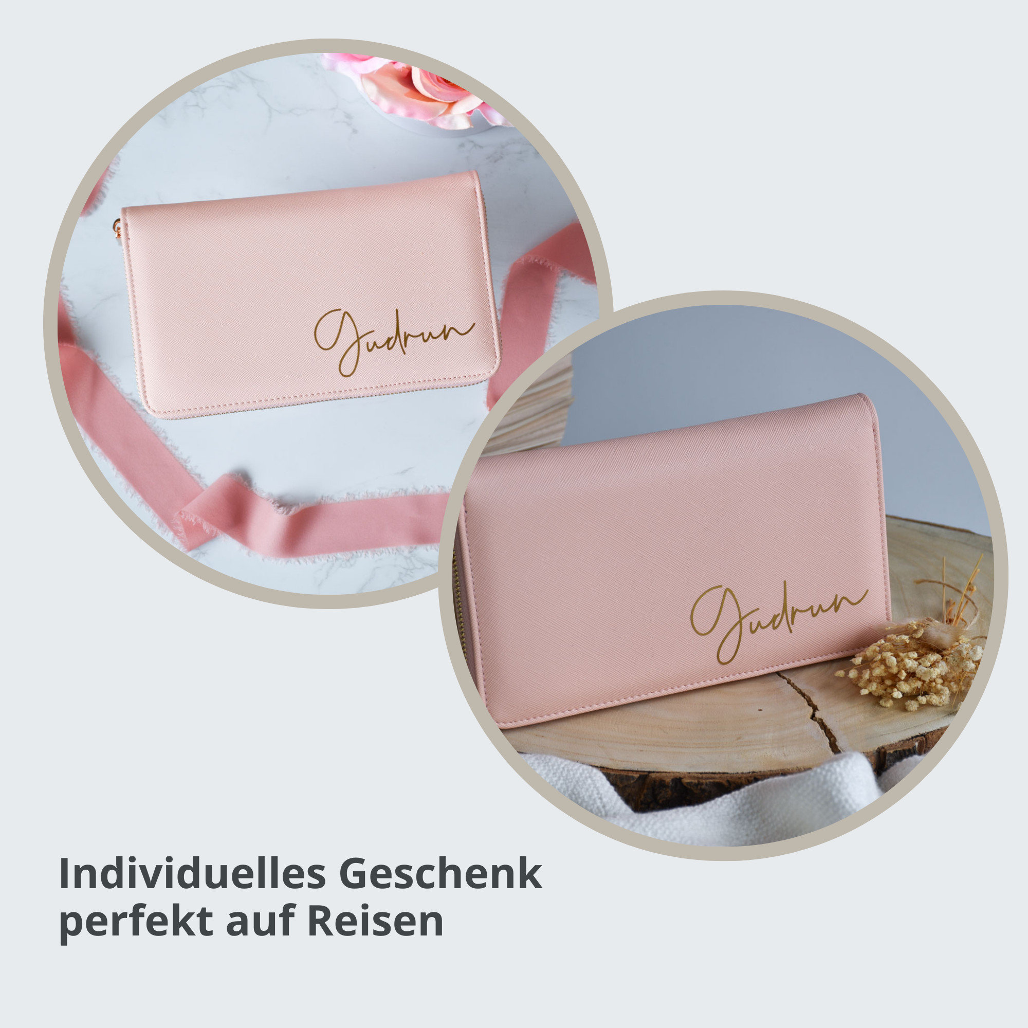 Personalisierte Schmucktasche | Schwungschrift klein