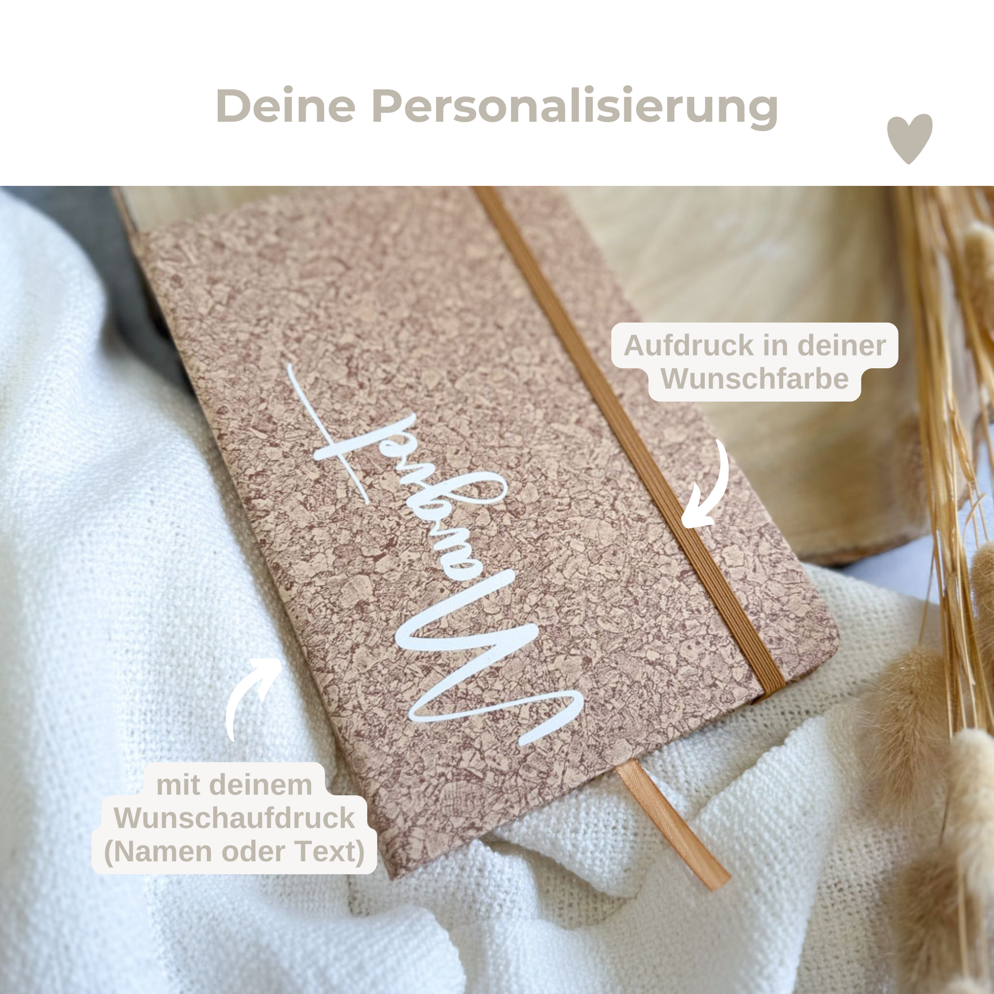 Notizbuch A5 Hardcover Korky | personalisiert mit deinem Namen oder Wunschtext