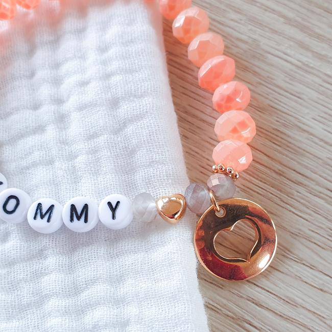 Armband in Orange - Mommy - KleinKinderKram Baby Online Shop
