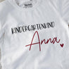 Kinder Shirt aus Bio Baumwolle | Kindergartenkind mit Namen "Anna" - KleinKinderKram Baby Online Shop