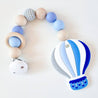 Beißkette - Heißluftballon in Blau - KleinKinderKram Baby Online Shop