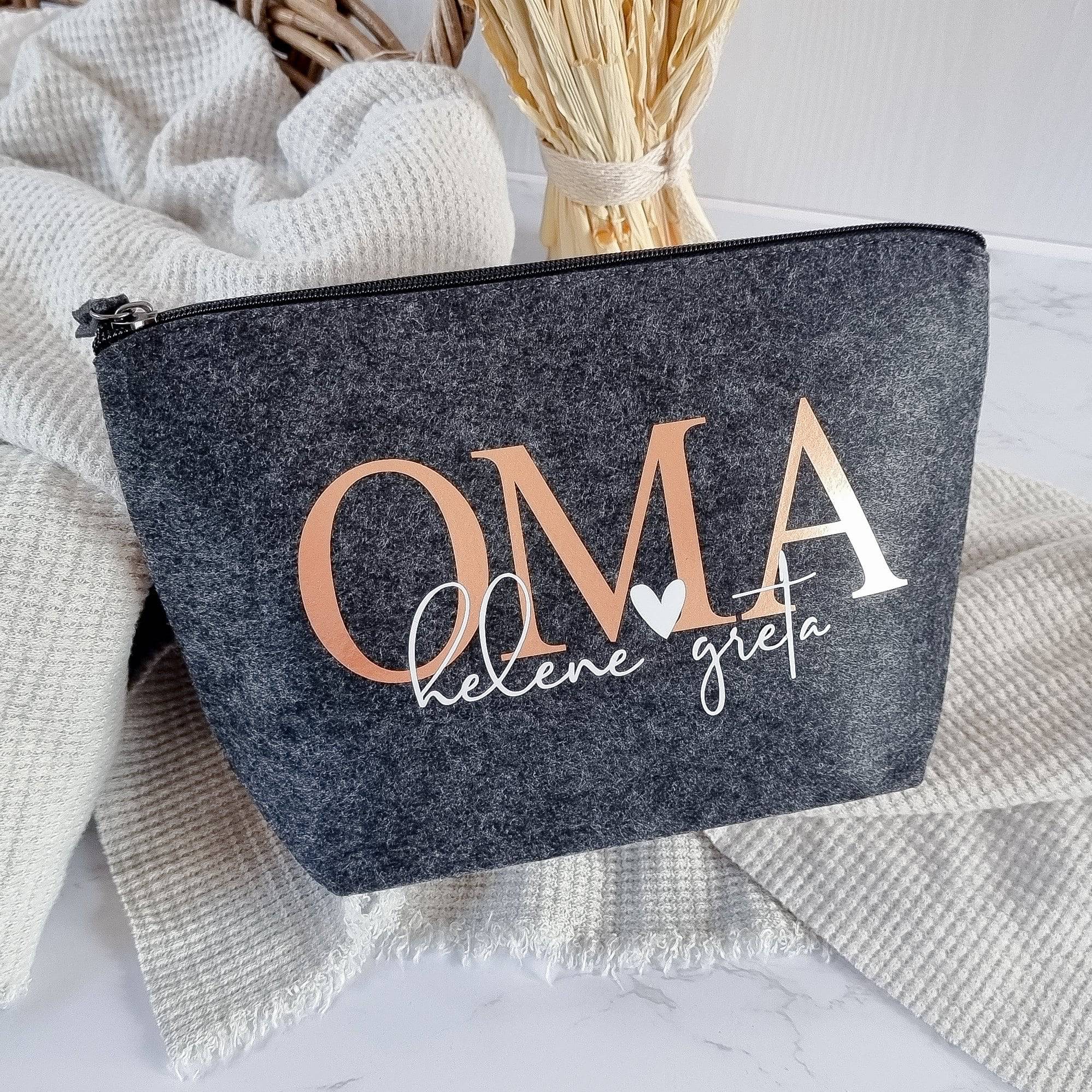 personalisierte Tasche aus Filz | Oma mit den Namen der Enkelkinder - KleinKinderKram Baby Online Shop