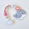 Beißkette - Wal in Rosa und Weiß - KleinKinderKram Baby Online Shop