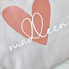 personalisierte Tasche aus Canva-Baumwolle | Herz und Name - KleinKinderKram Baby Online Shop