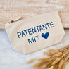 personalisierte Tasche aus Canvas-Baumwolle | Patentante mit Herz und Namen - KleinKinderKram Baby Online Shop