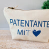 personalisierte Tasche aus Canvas-Baumwolle | Patentante mit Herz und Namen - KleinKinderKram Baby Online Shop