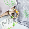 personalisiertes Geschenk zur Geburt | Schnullerkette mit Namen + Wickeltasche + Schnuffeltuch | kleiner Löwe - KleinKinderKram Baby Online Shop