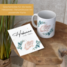 Geschenkset für die "Hebamme mit Herz" | Keramik Tasse und Karte | Eukalyptus - KleinKinderKram 