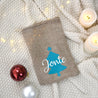 Geschenkbeutel Weihnachten im Jute-Look | Tannenbaum und Namen - BeBonnie
