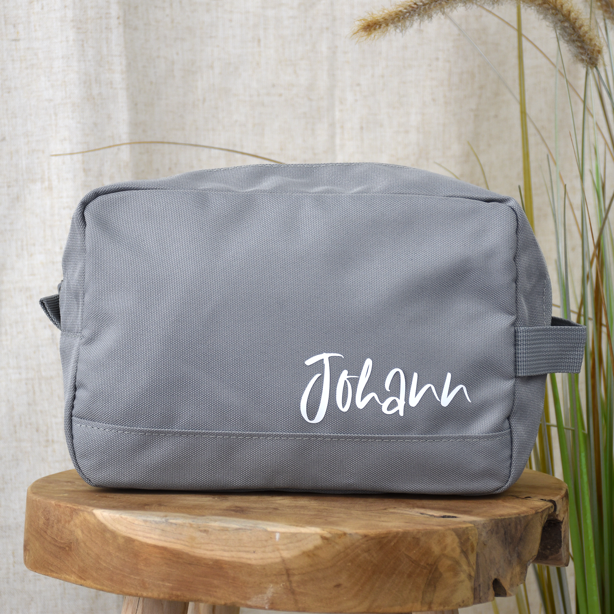 großer Kulturbeutel personalisiert für Männer mit dem Namen