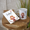 Geschenkset für die "Erzieherin mit Herz" | Keramik Tasse und Karte - BeBonnie