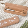 Kugelschreiber mit personalisierter Schatulle aus Bambus | Bester Papa - BeBonnie