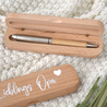 Kugelschreiber mit personalisierter Schatulle aus Bambus | Lieblingsopa - BeBonnie