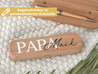 Kugelschreiber mit personalisierter Schatulle aus Bambus | Papa mit Namen - BeBonnie