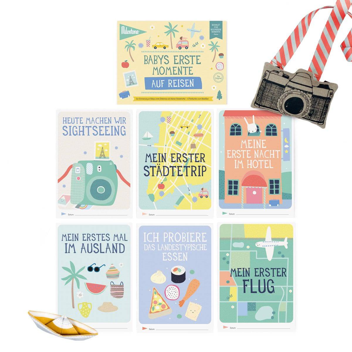 Booklet "Babys erste Momente auf Reisen" von Milestone™ - KleinKinderKram Baby Online Shop