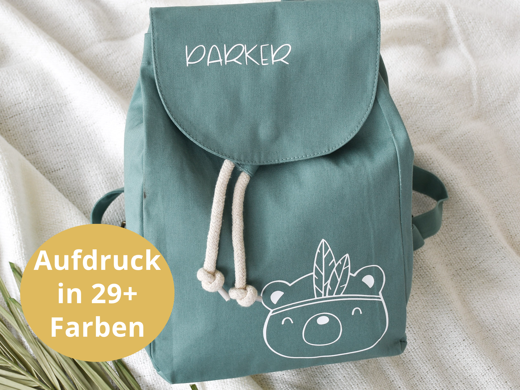 personalisierter Kinderrucksack | Tasche Kindergarten BOHO Tiere