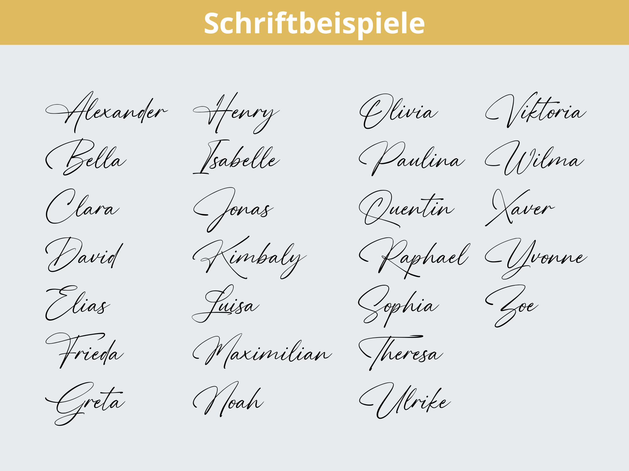 personalisierte Zeugnismappe | "Kalligraphie" und dem Namen des Kindes - BeBonnie