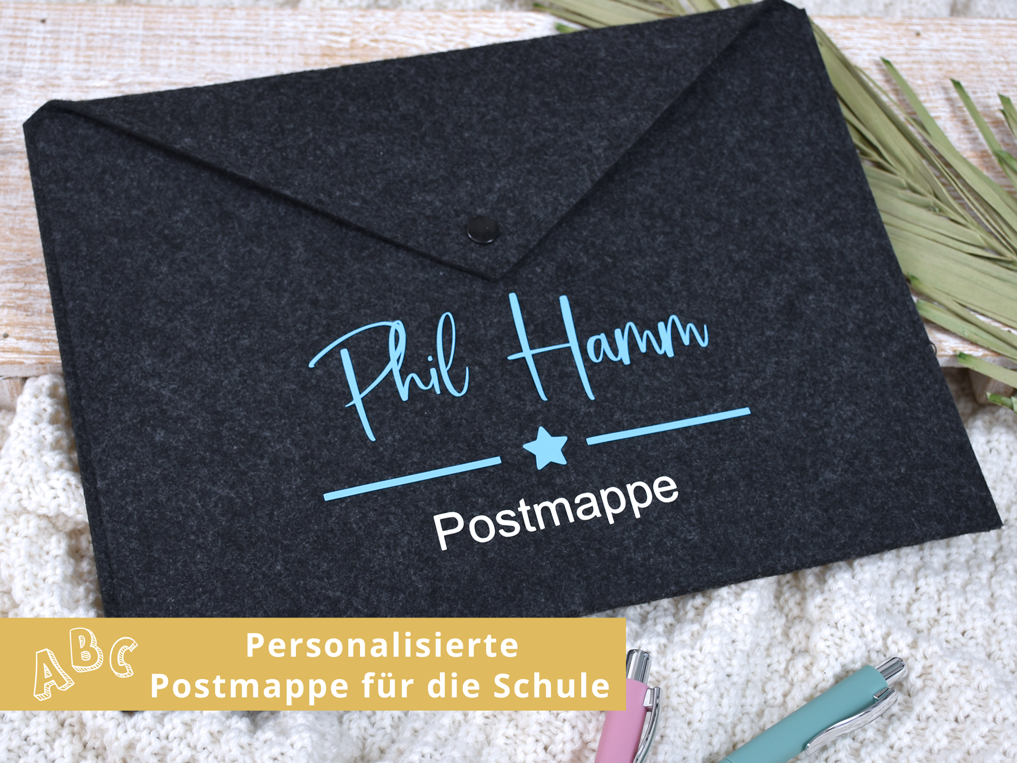 Personalisierte Postmappe für Schüler  | Stern - BeBonnie