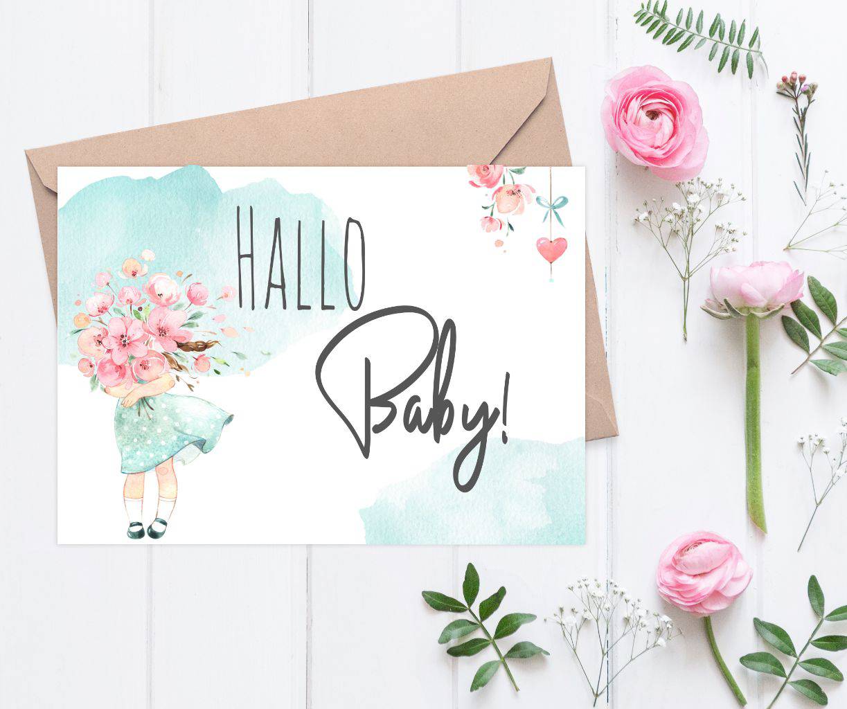 Baby Karte - Frühlingsgefühle - KleinKinderKram Baby Online Shop